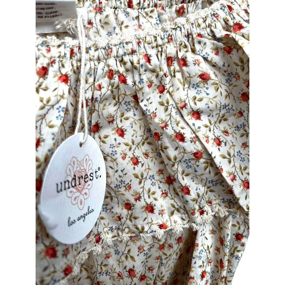 Undrest Charlotte Off-The-Shoulder Ruffle Nightie Fairy 🧚 Cottage Dress M Cotton - Picture 3 of 10